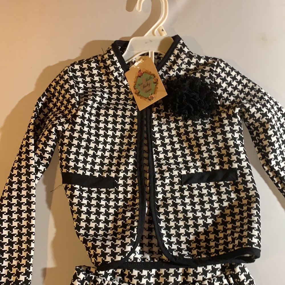 Mia Belle Baby Couture sz 5 NWT jacket shorts set - Picture 2 of 3